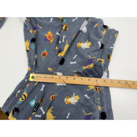 Jaclyn Intimates Womens PJ Jogger Pants Size XL Gray Halloween Dog Fleece - Picture 9 of 11
